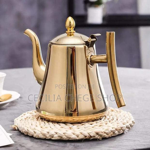 1.5 Gold Stainless Steel Kettle - main view