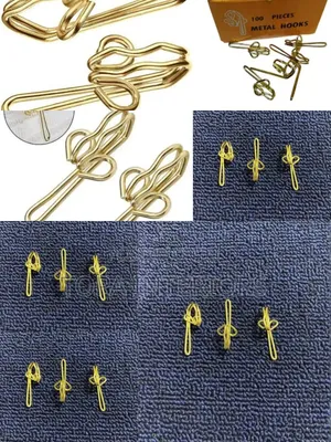 Essential Curtain Hooks Accessories 100pcs Box