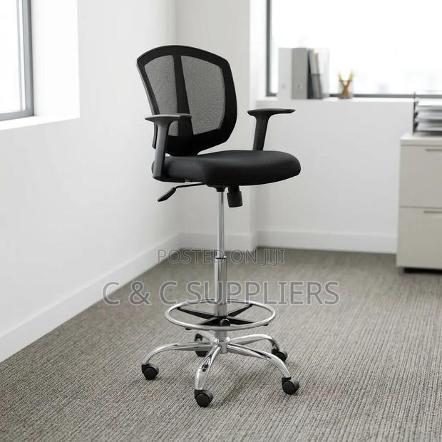 Medium Back Mesh Cashier Office Chair. - thumbnail 4