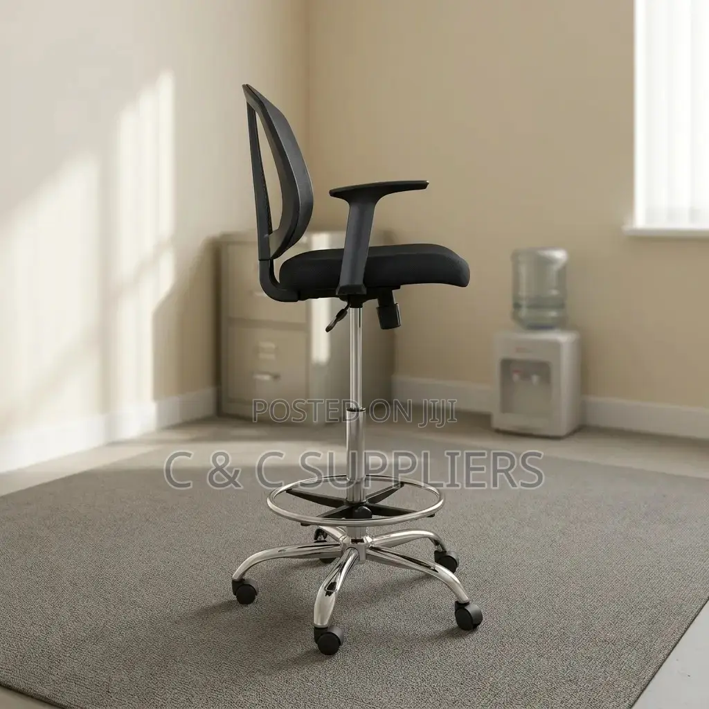 Medium Back Mesh Cashier Office Chair.