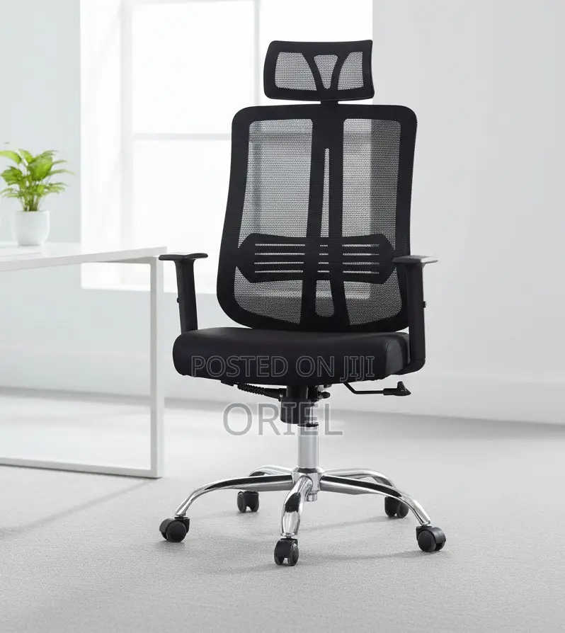 Office Chair : Ergonomic Mesh Office Chair With Headrest