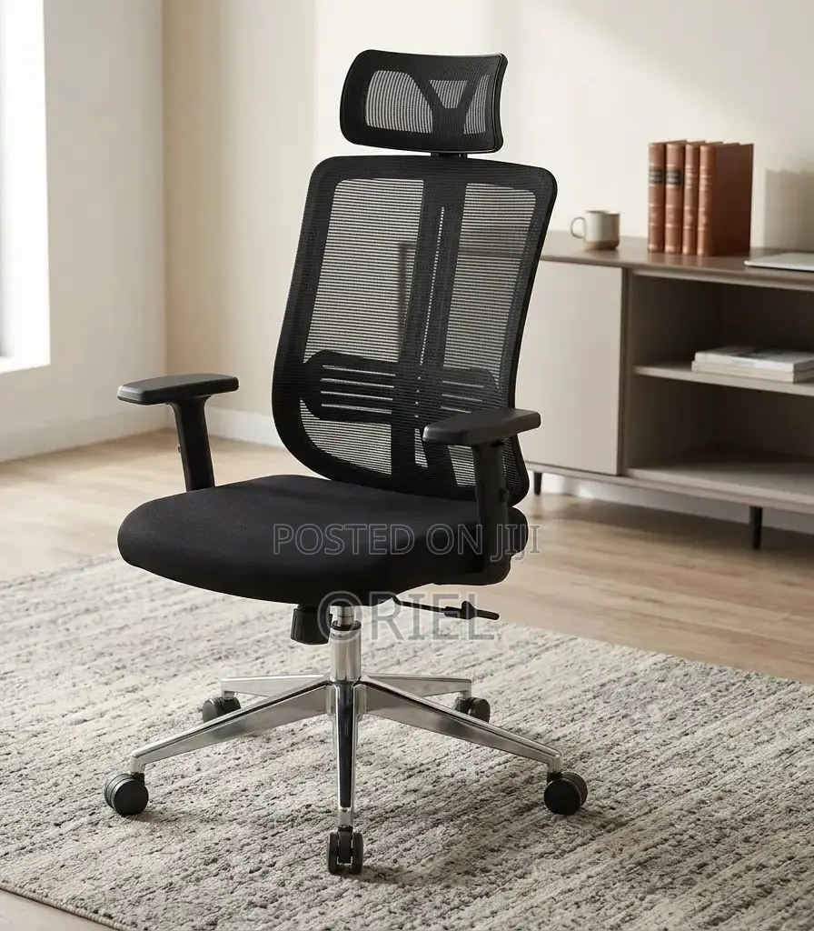 Office Chair : Ergonomic Mesh Office Chair With Headrest