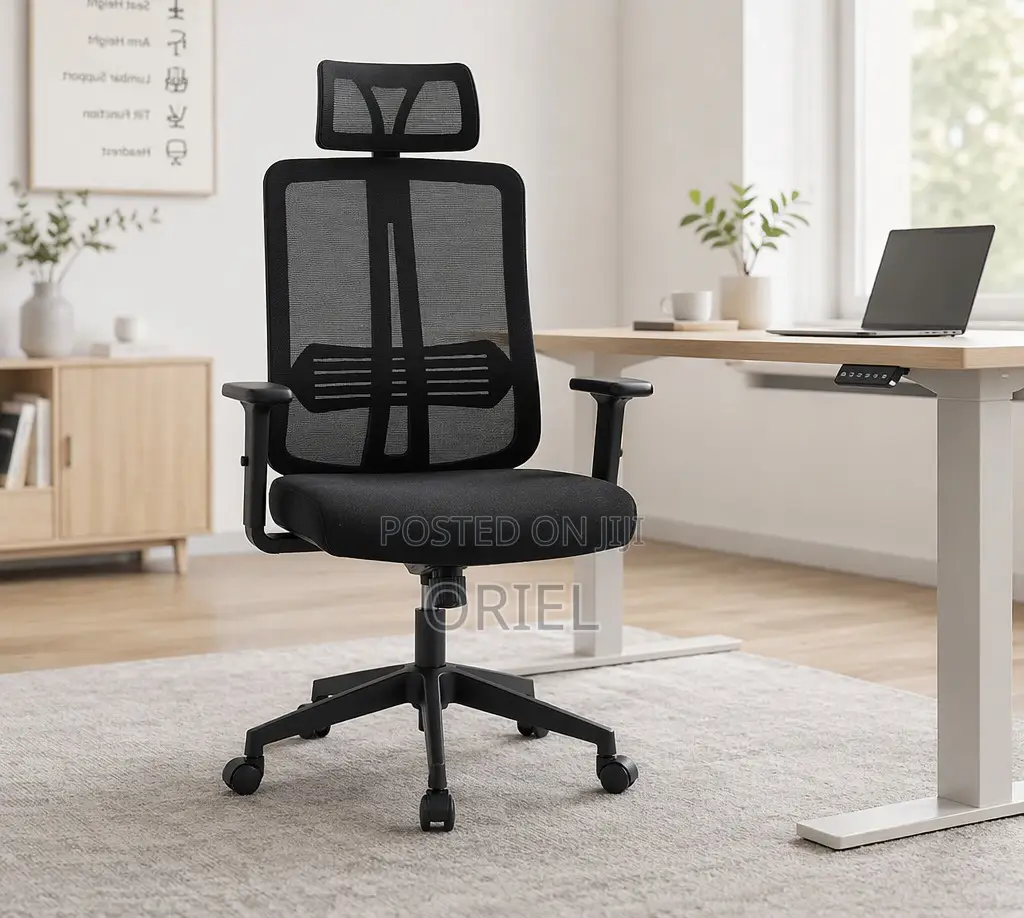 Office Chair : Ergonomic Mesh Office Chair With Headrest