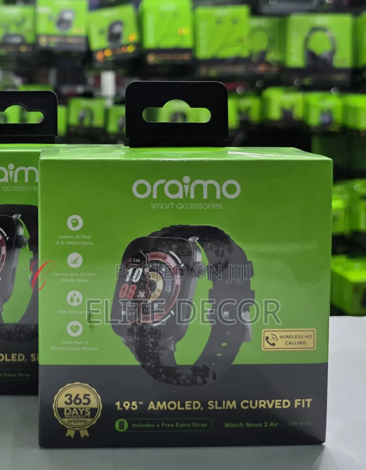 Oraimo Watch Nova 2 Air OSW-814S 1.95" AMOLESlim Curved Fit Smartwatch