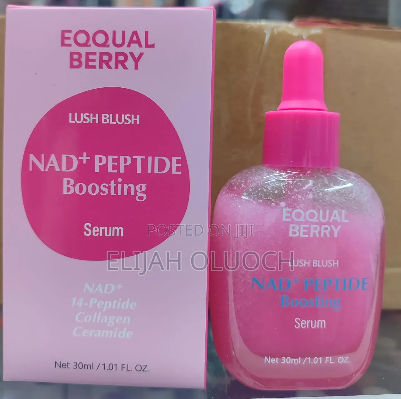 Eqqualberry Lush Blush NAD+ Peptide Boosting Serum