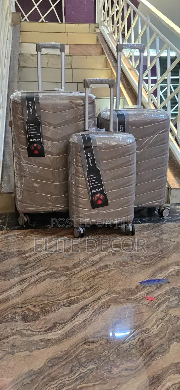 3-in-1 Unbreakable PP Suitcase Set | Premium Travel Luggage With 360°