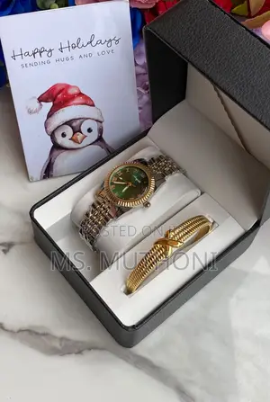 Ladies Boxed Watch and Bracelet + Card Gift Sets.