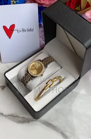 Ladies Boxed Watch and Bracelet + Card Gift Sets.