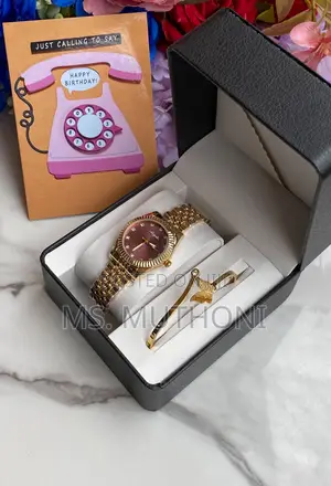 Ladies Luxury Watch, a Matching Designer-Style Bracelet,