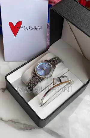 Ladies Luxury Watch, a Matching Designer-Style Bracelet,