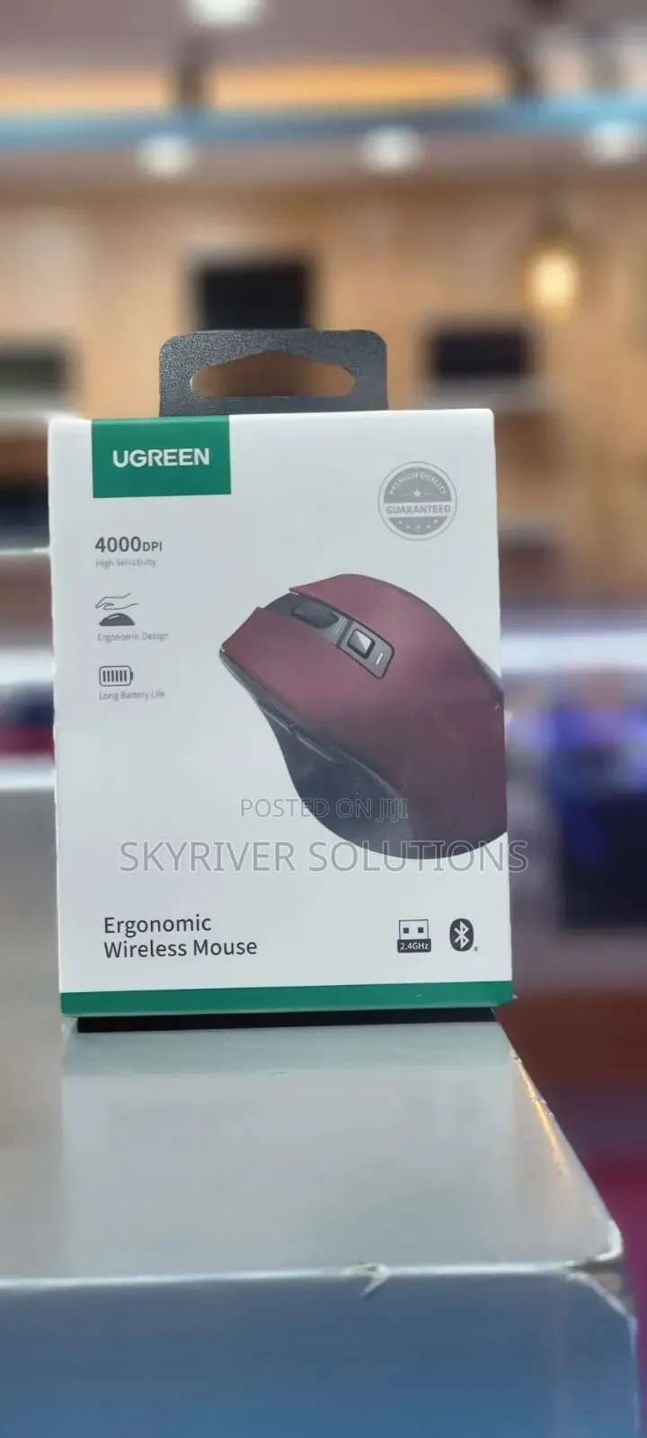 Ugreen 25752 Mu006 Ergonomic Bluetooth Wireless Mouse