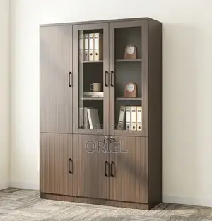 Office Cabinet : 3-Door Wooden Filing Cabinet
