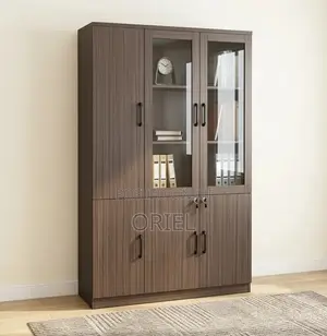 Office Cabinet : 3-Door Wooden Filing Cabinet