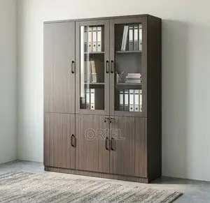 Office Cabinet : 3-Door Wooden Filing Cabinet