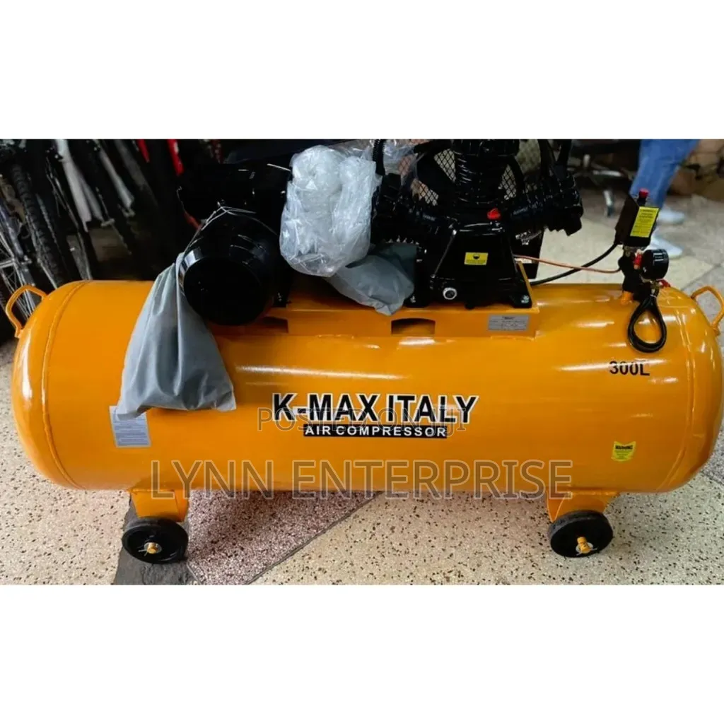 KMAX Electric Air Compressor 500litres 3 Piston 4hpmotor 8bar 116psi