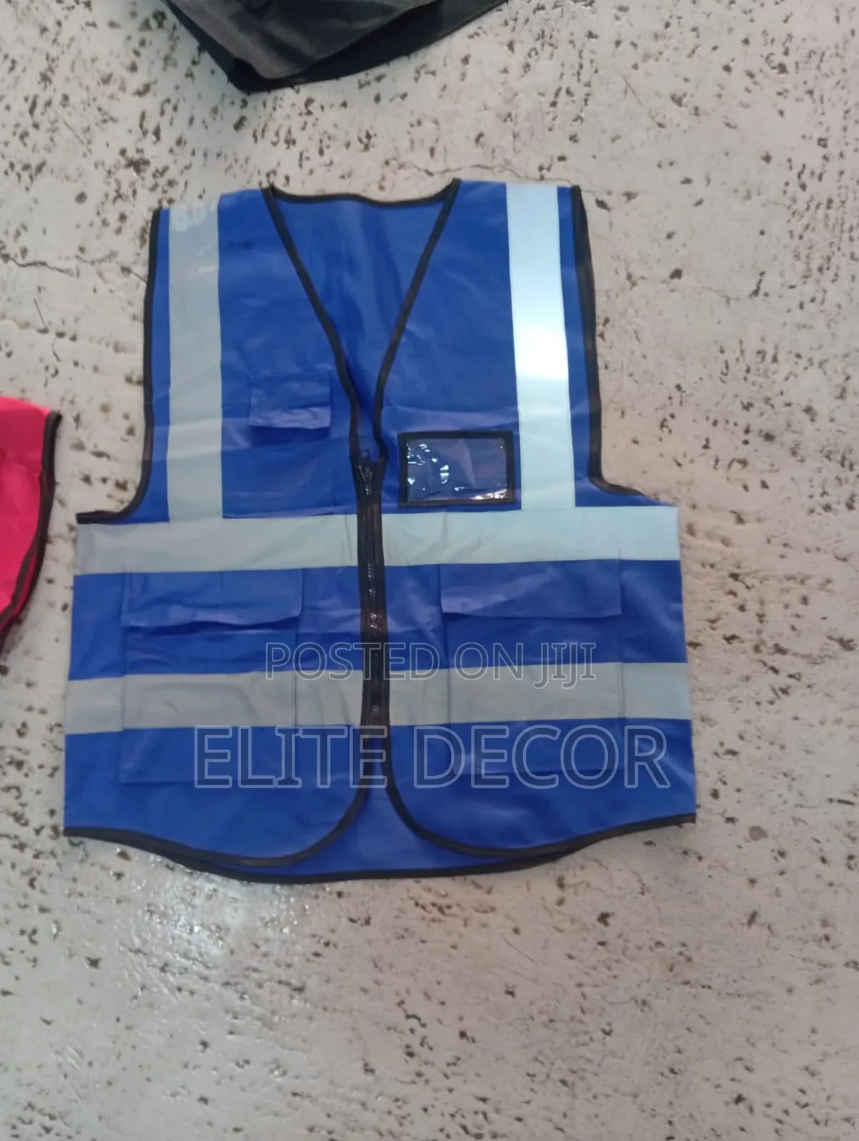 Executive Reflective Safety Vest With ID Holder & Utility Pockets –
