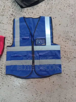 Executive Reflective Safety Vest With ID Holder & Utility Pockets –