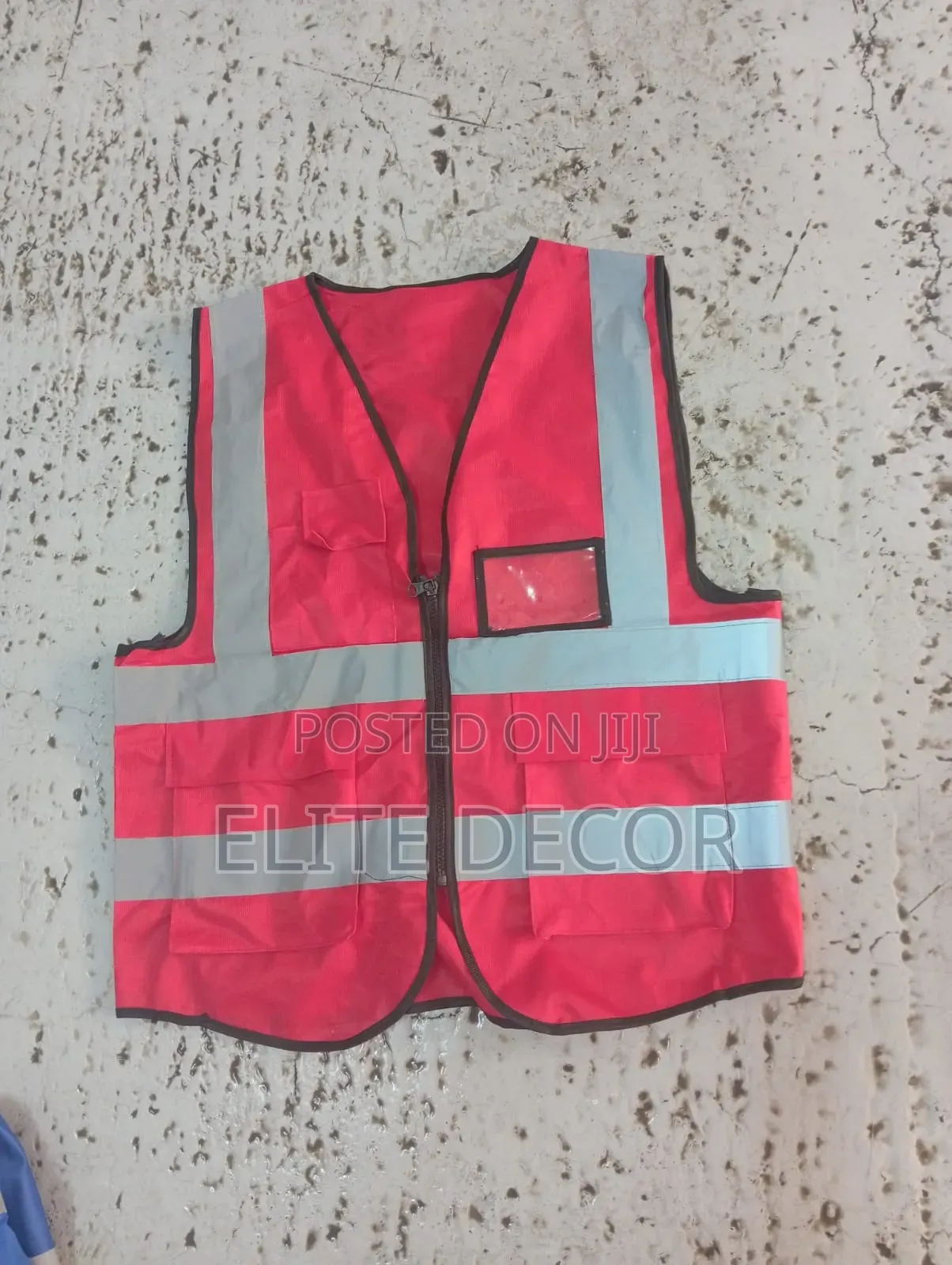 Executive Reflective Safety Vest With ID Holder & Utility Pockets –