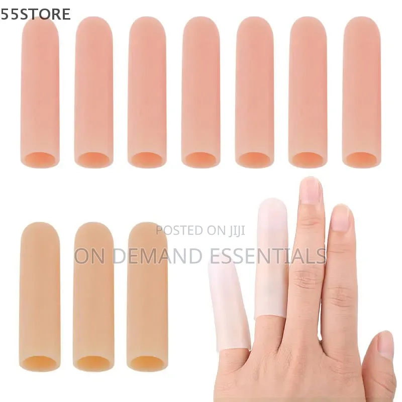 Silicone Anti-Slip Finger Cover Toe Tube Finger Protector Sleeve