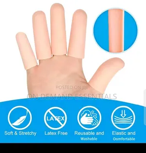 Silicone Anti-Slip Finger Cover Toe Tube Finger Protector Sleeve