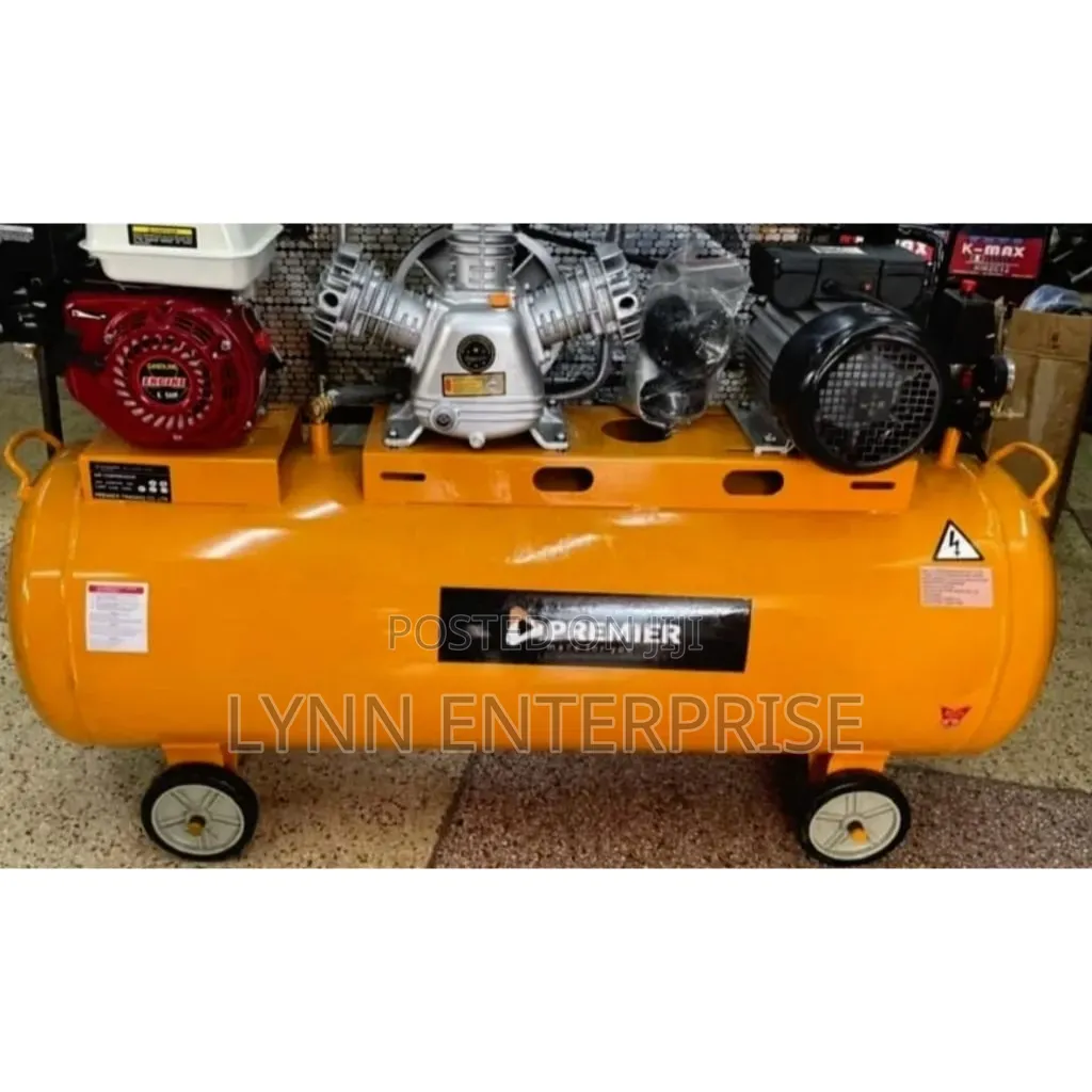 Premier 2in1 Air Compressor 300litres 4hpmotor 7.5hp Engine 3 Piston