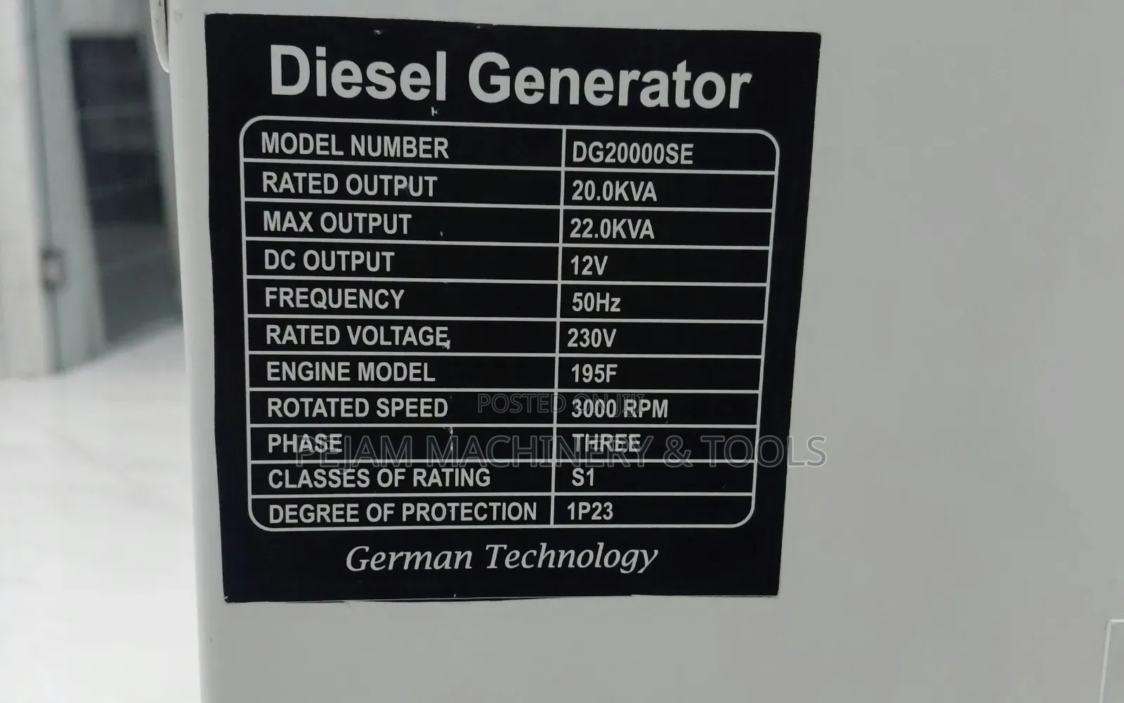 20kva SRGE Aircooled Three Phase Diesel Generator With ATS Switch