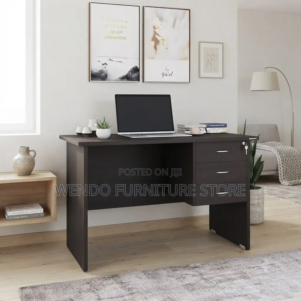 Office Desk; 120cm Clerical Home Office Walnut Desk