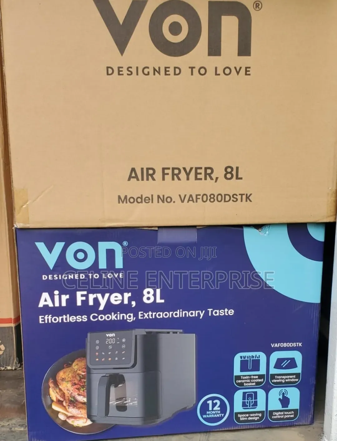 8 Litres Von Airfryer