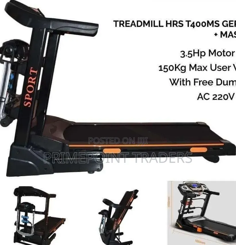 Heavy-Duty Auto Incline Treadmill With Massage Belt – Smart Cardio