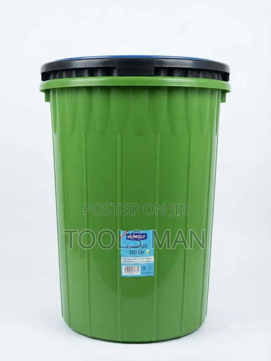 Kenpoly 120L Plastic Storage Drum.