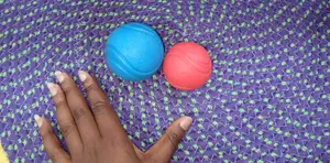 Blue Large Indestructible Dog Training Fetch Ball