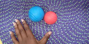 Blue Large Indestructible Dog Training Fetch Ball