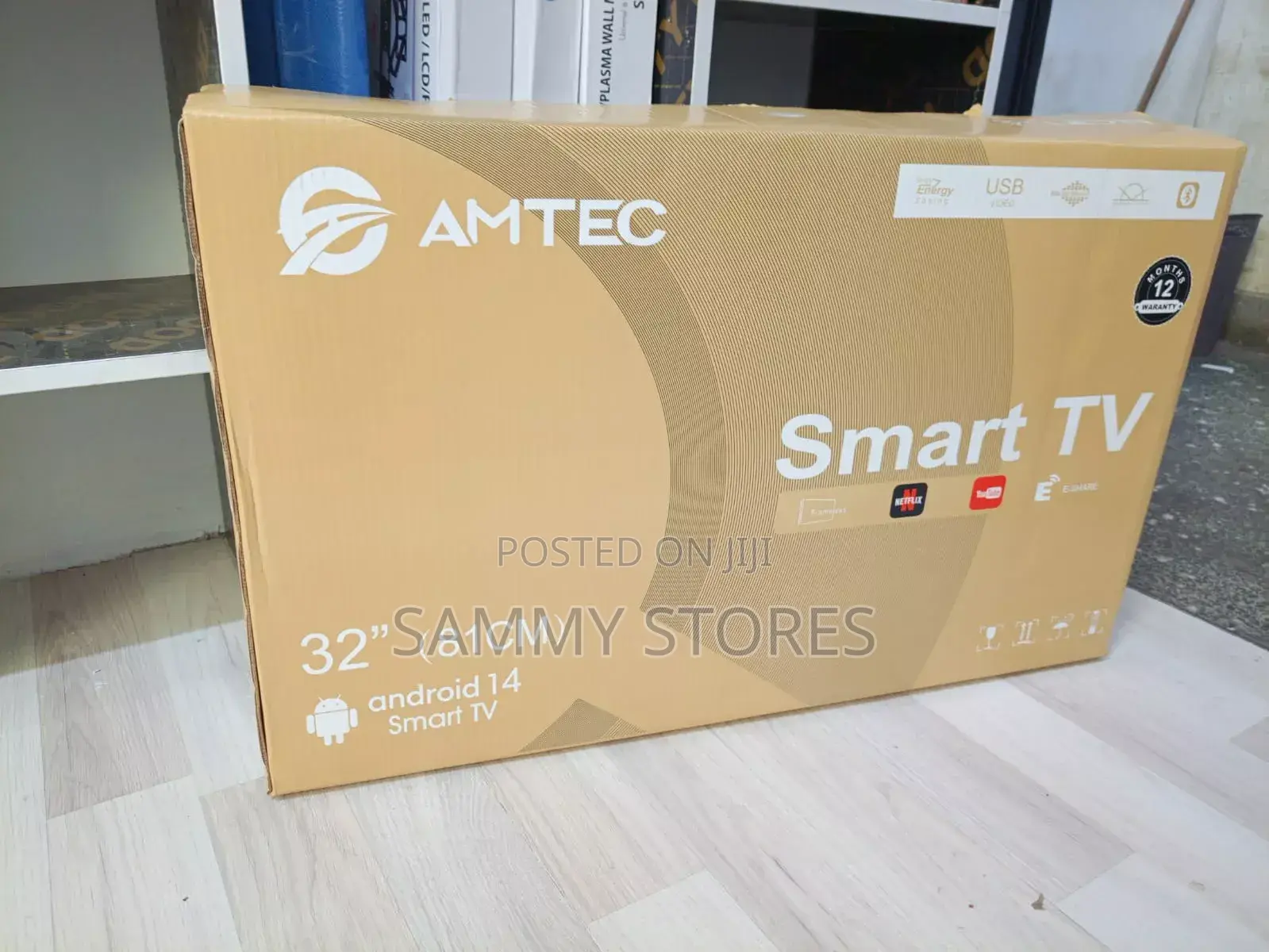 AMTEC 32 Inches Smart Android TV – USB Video, Netflix YouTube
