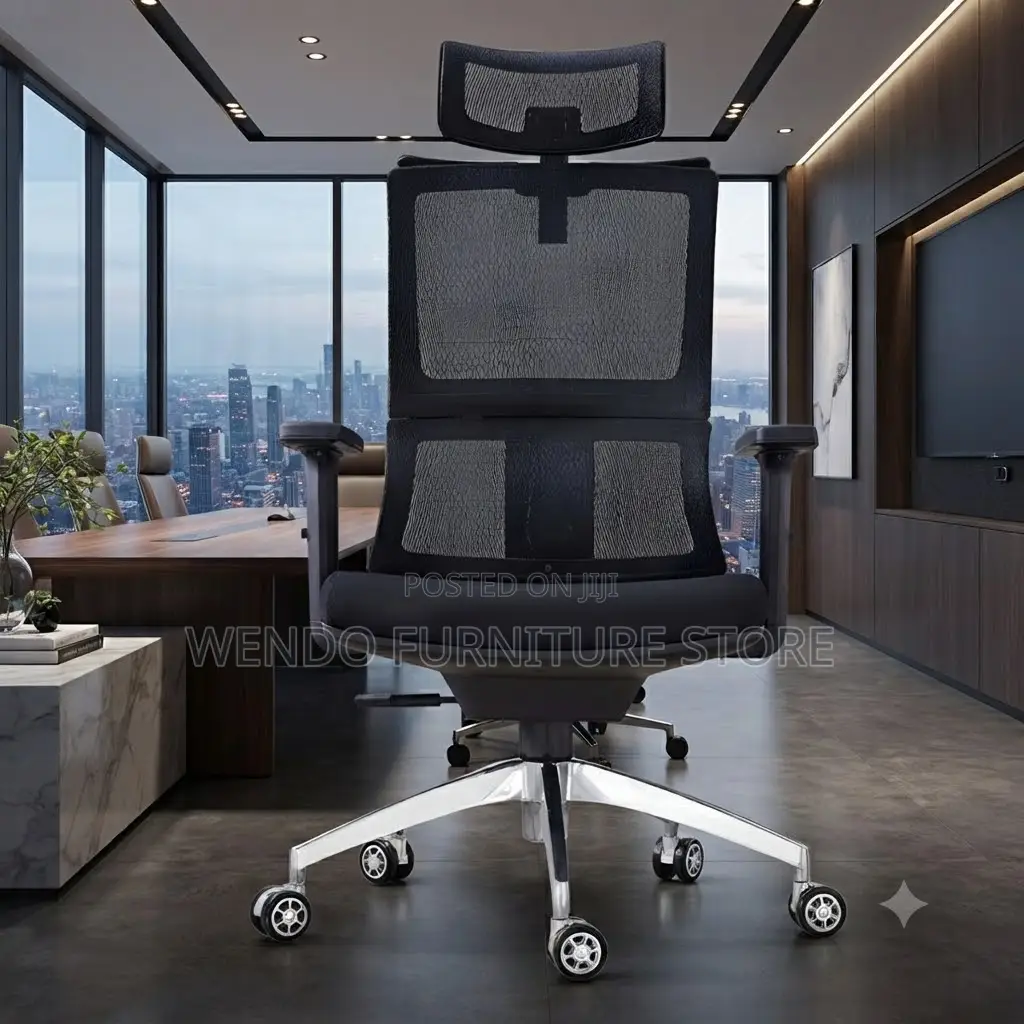 Office Chairs; Black High Back Orthopedic Purposes Chairs