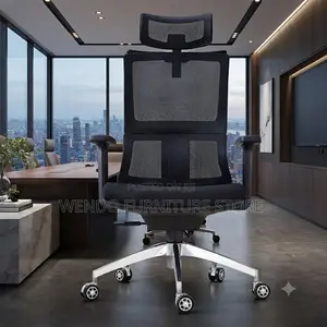 Office Chairs; Black High Back Orthopedic Purposes Chairs