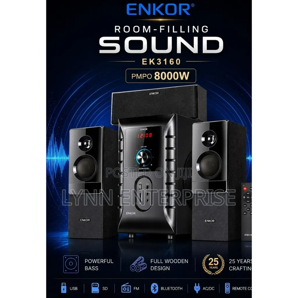 8000 Watts Enkor Multimedia Speaker System
