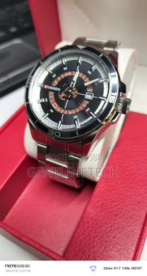 Curren 8359 Black Men's Watch – Luxury Quartz Timepiece