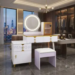Dressers; White Dressing Room Girls Vanity Set