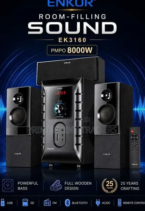 Enkor 8000 Watts Home Multimedia Speaker – Deep Bass Premium Audio