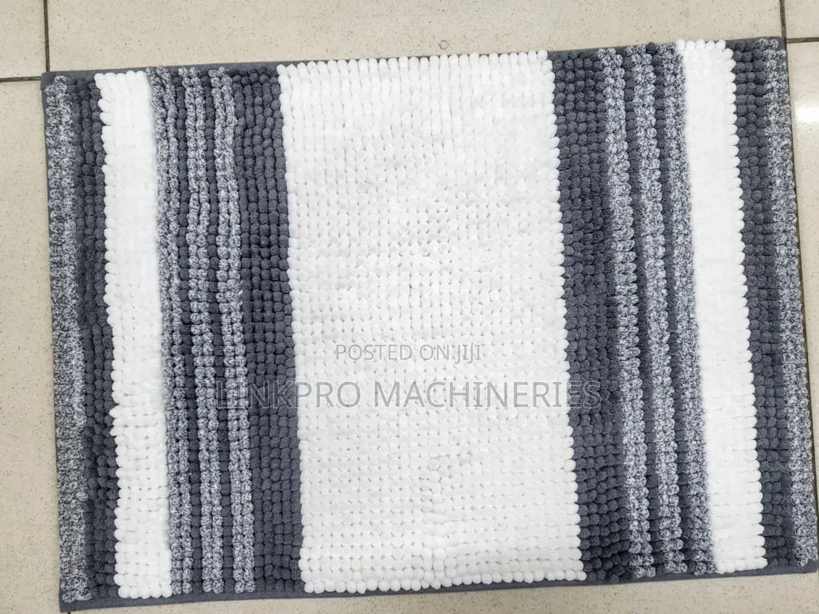 White Striped Black Sausage Door Mat
 Size 40*60cm