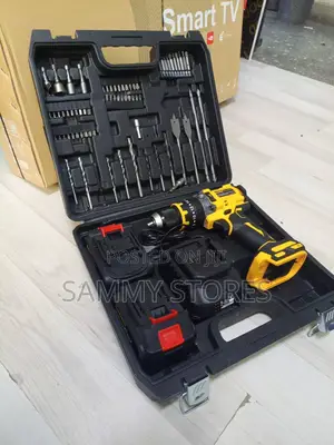 21V Cordless Power Drill Set With 2 Batteries Carrying Case