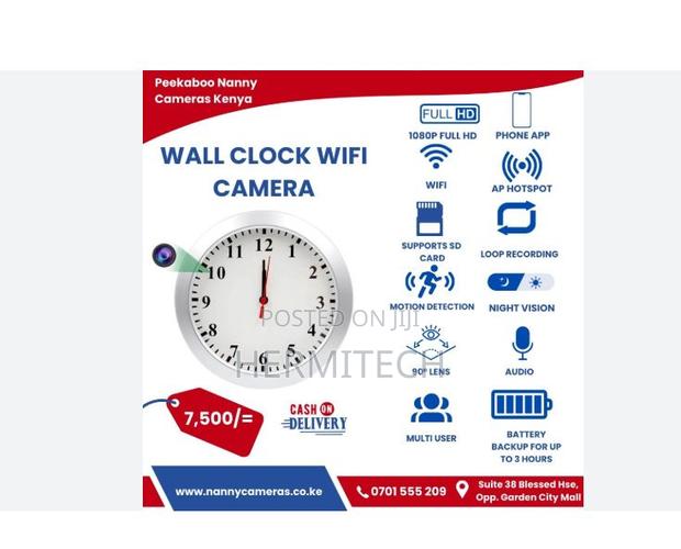 Smart Wall Clock Camera for Home Security