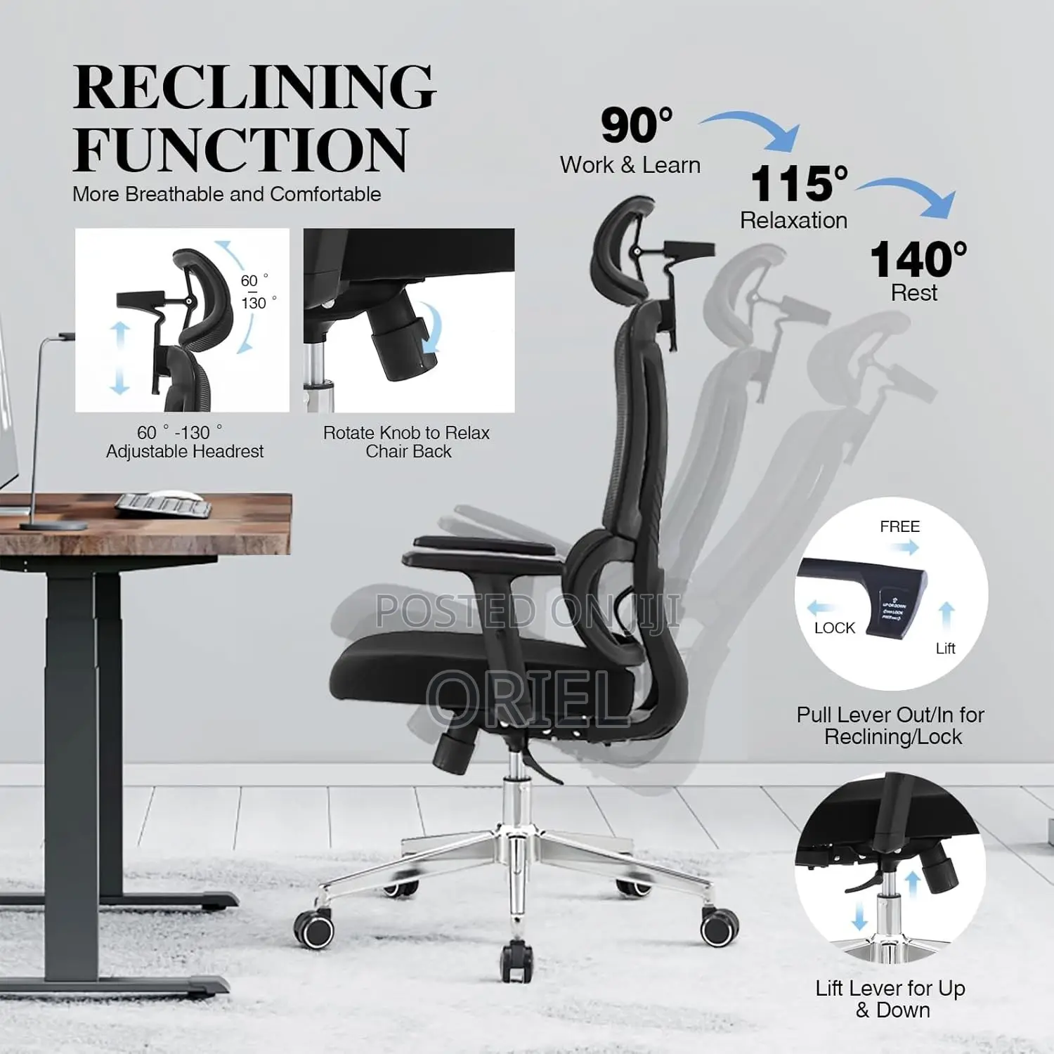 Office Chair : High-Back Office Orthopedic Chair
