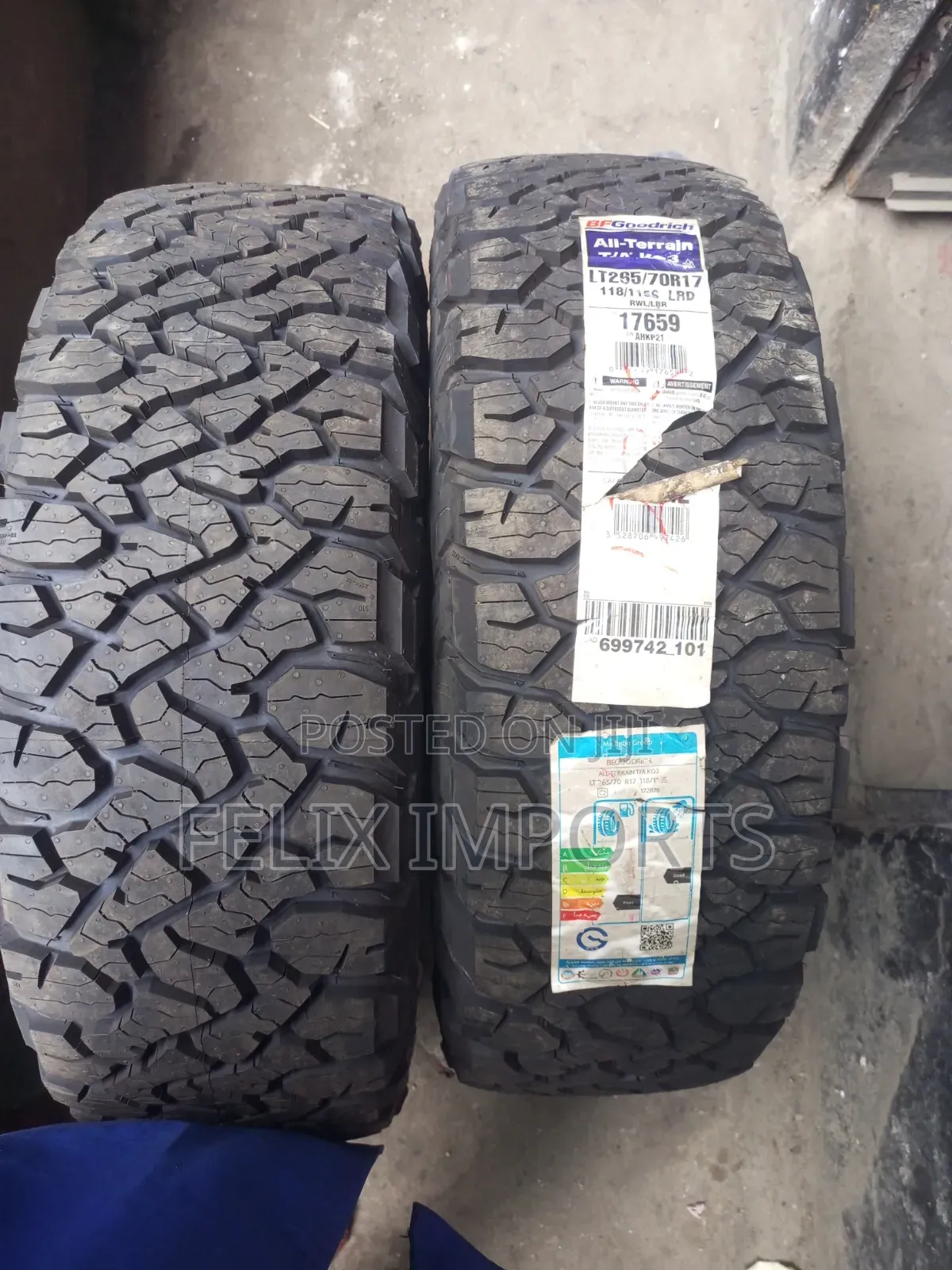 265/70r17 BF Goodrich Ko3