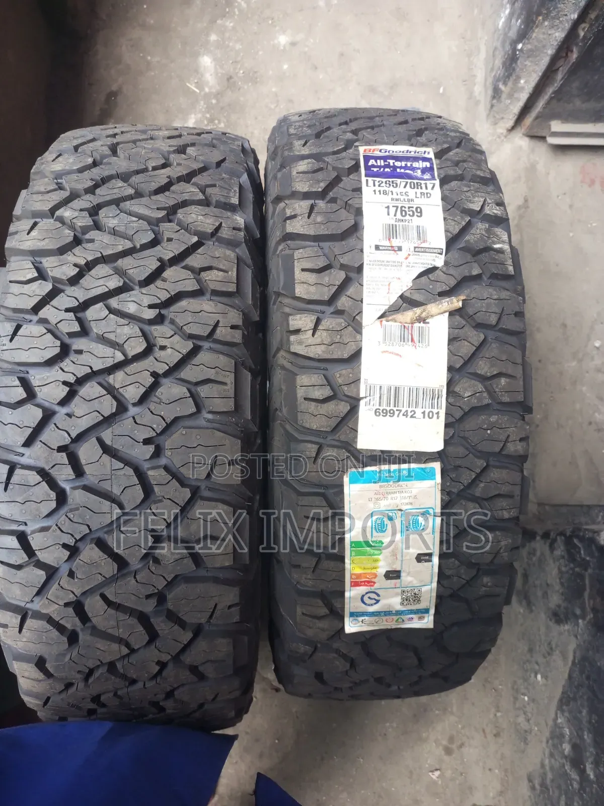 265/70r17 BF Goodrich Ko3