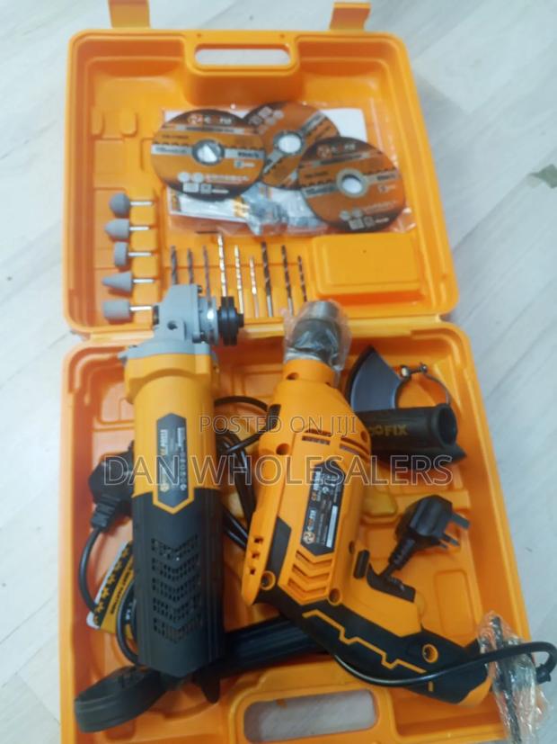 COOFIX Professional Electric Tool Kit - Hammer Drill 115mm