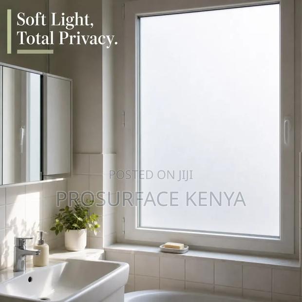 Bathroom Frosted Film | Stylish Privacy Solution