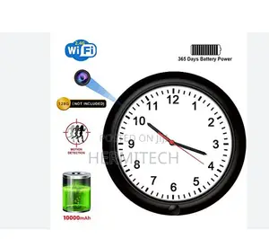Wall Clock CCTV Camera With WiFi Access