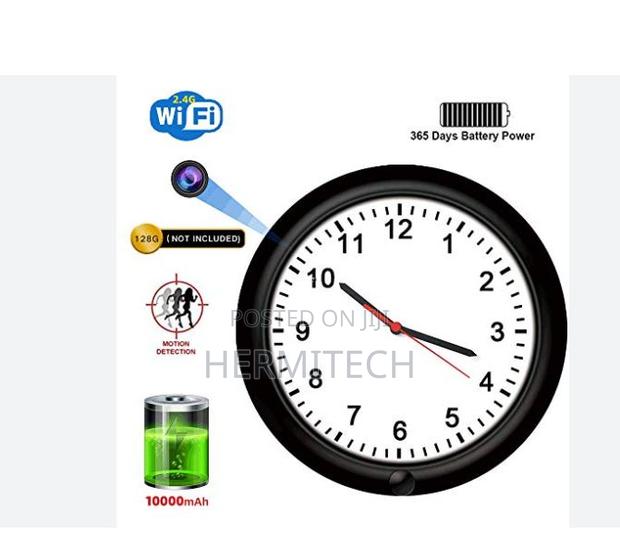 Wall Clock CCTV Camera With WiFi Access