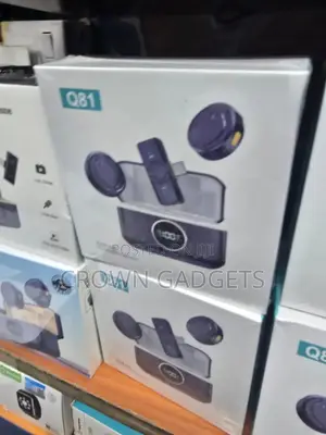 Q81 Wireless Lavalier Microphone With Charging Case Display